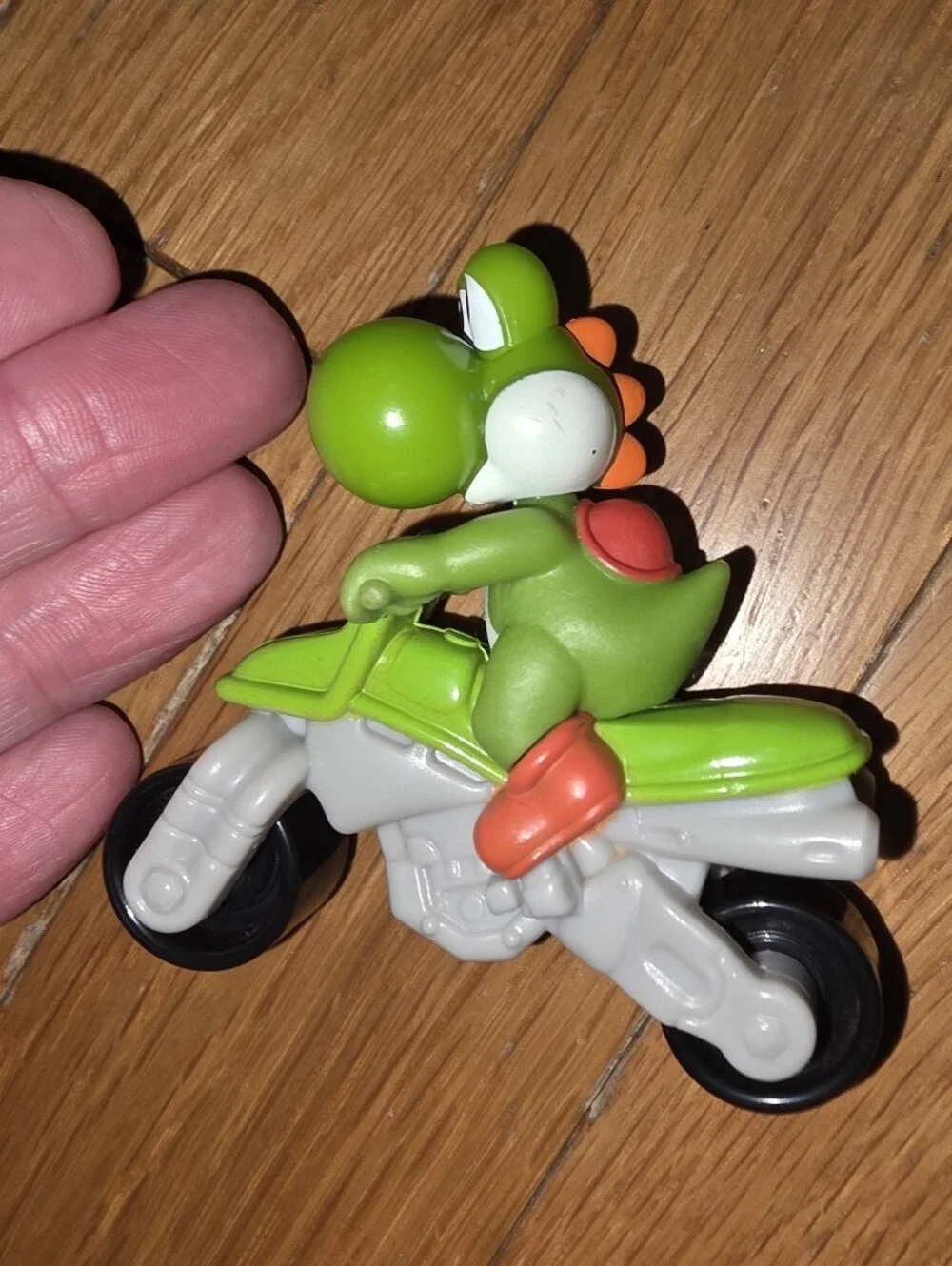 2022 Yoshi Green Motorcycle Figure - Kids Toys MCD'S